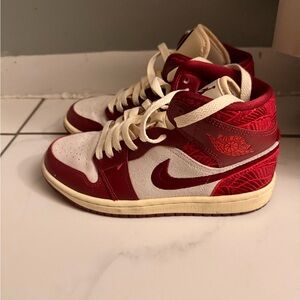 Jordan Women's Sneakers Red and White